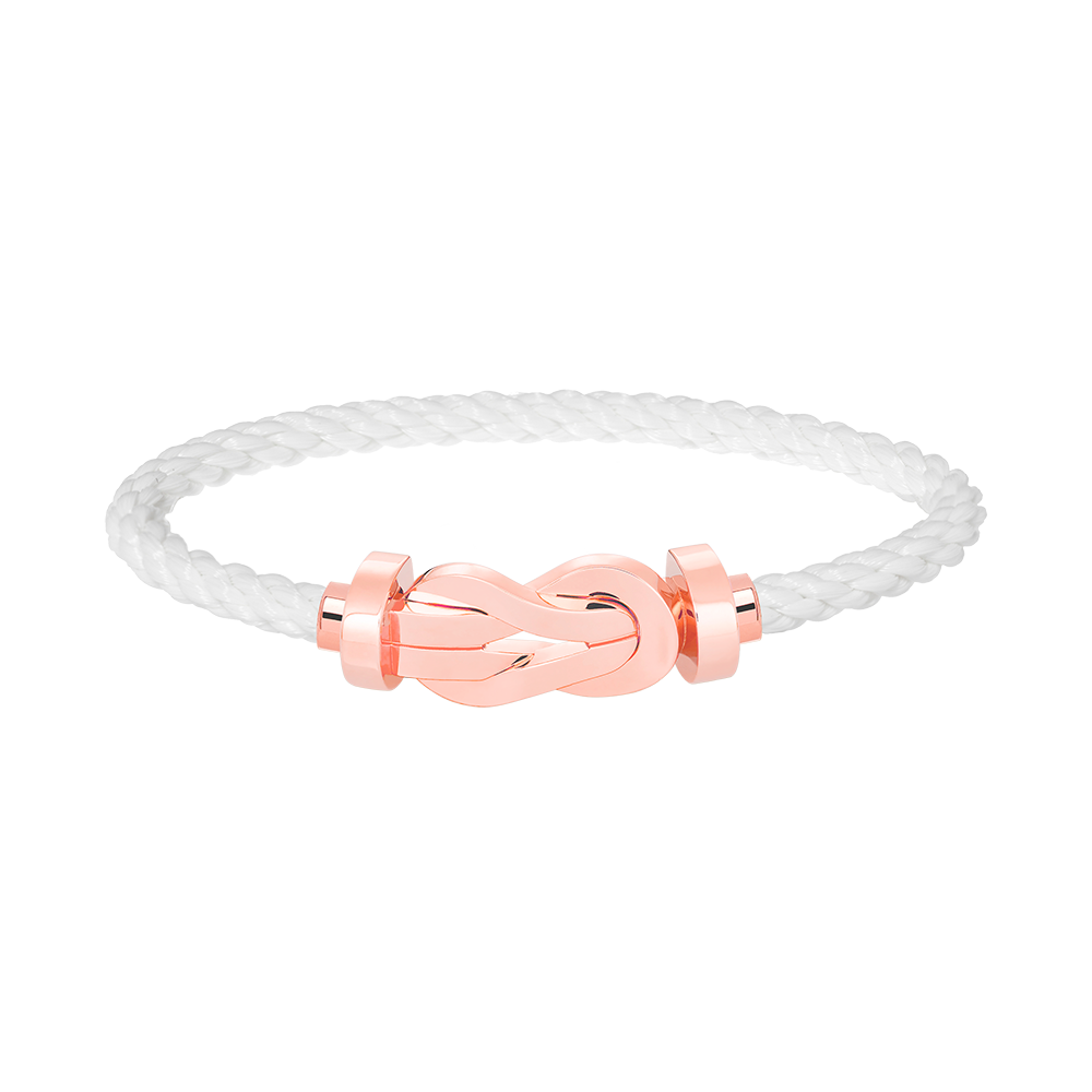 [baslovejewels]CHANCE LARGE 8 FIGURE BUCKLE NO DIAMOND BRACELET ROSE GOLD