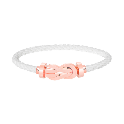 [baslovejewels]CHANCE LARGE 8 FIGURE BUCKLE NO DIAMOND BRACELET ROSE GOLD