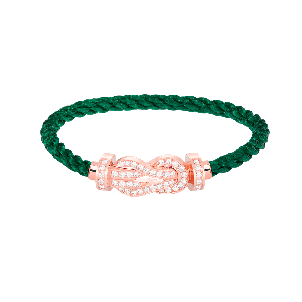 [baslovejewels]CHANCE LARGE 8 FIGURE BUCKLE FULL DIAMOND BRACELET ROSE GOLD