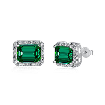 [baslovejewels]Luxurious Dainty Emerald Cut Banquet Earrings