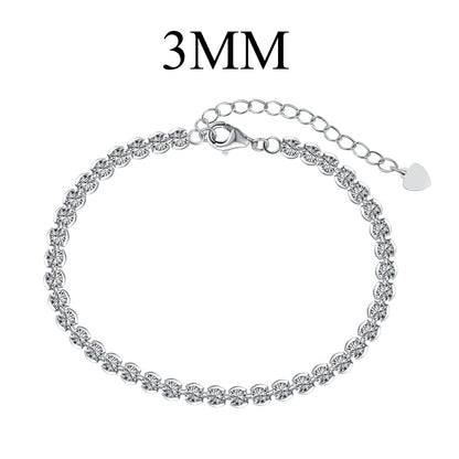 [baslovejewels]Ornate  Sparkling Round Cut Daily Bracelet