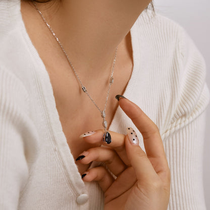 [baslovejewels]Dazzling Pear Cut Necklace