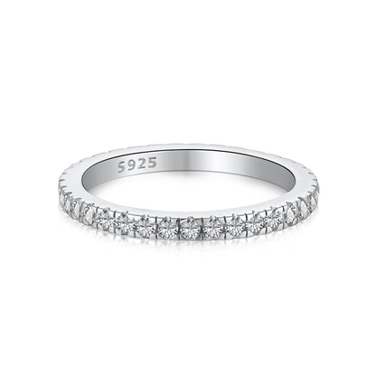 [baslovejewels]Delicate Sparkling Round Cut Daily Ring