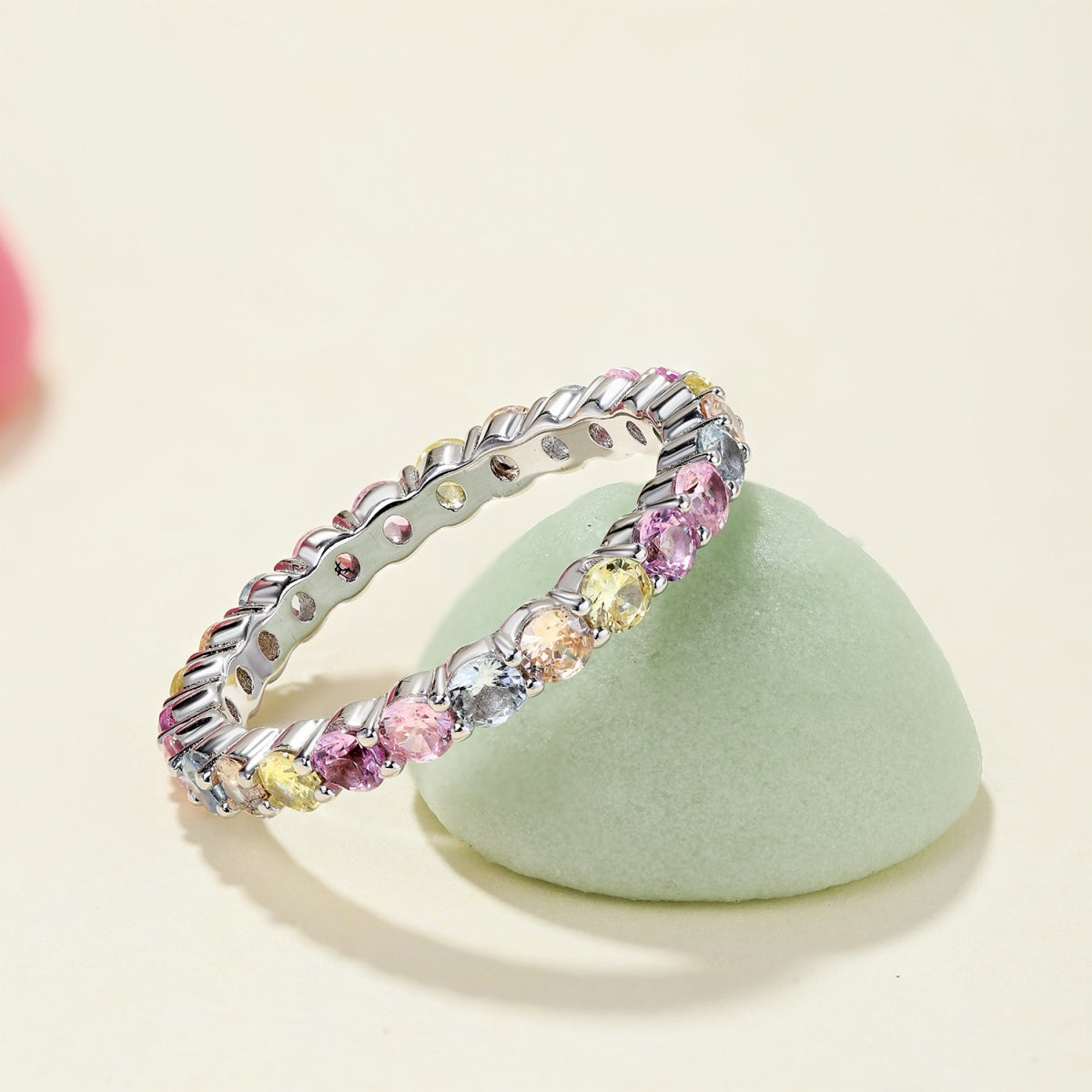 [baslovejewels]Dazzling Resplendent Round Cut Party Ring