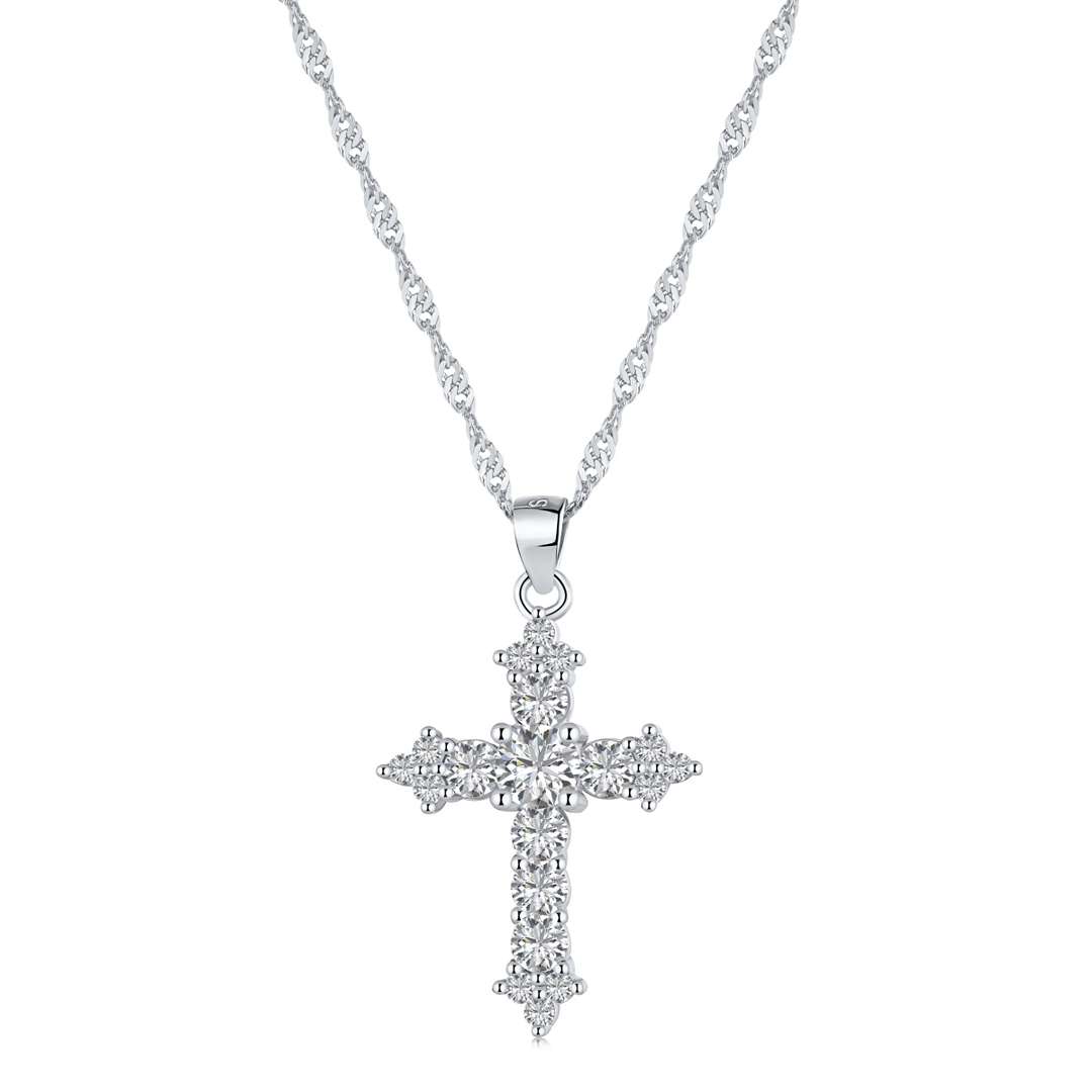 [baslovejewels]Delicate Cross Shape Necklace