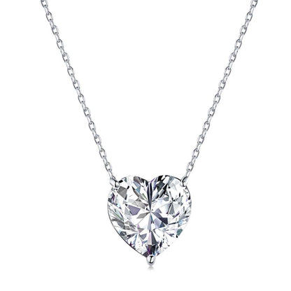 [baslovejewels]6.0 carat Radiant Heart Shape Necklace