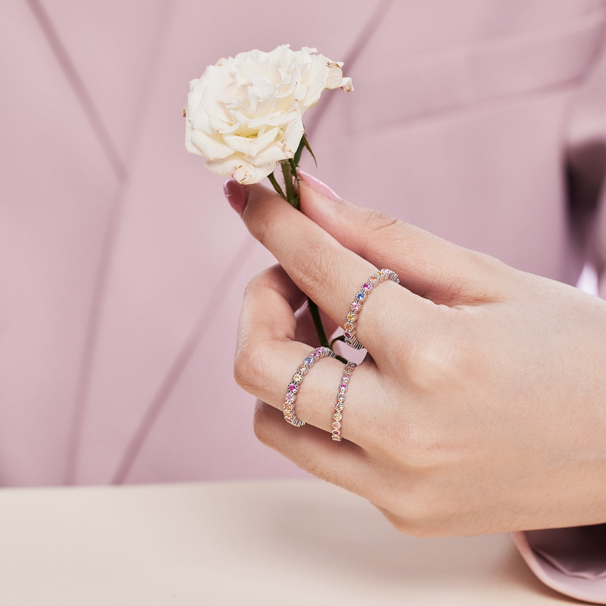 [baslovejewels]Elegant Energetic Round Cut Daily Ring