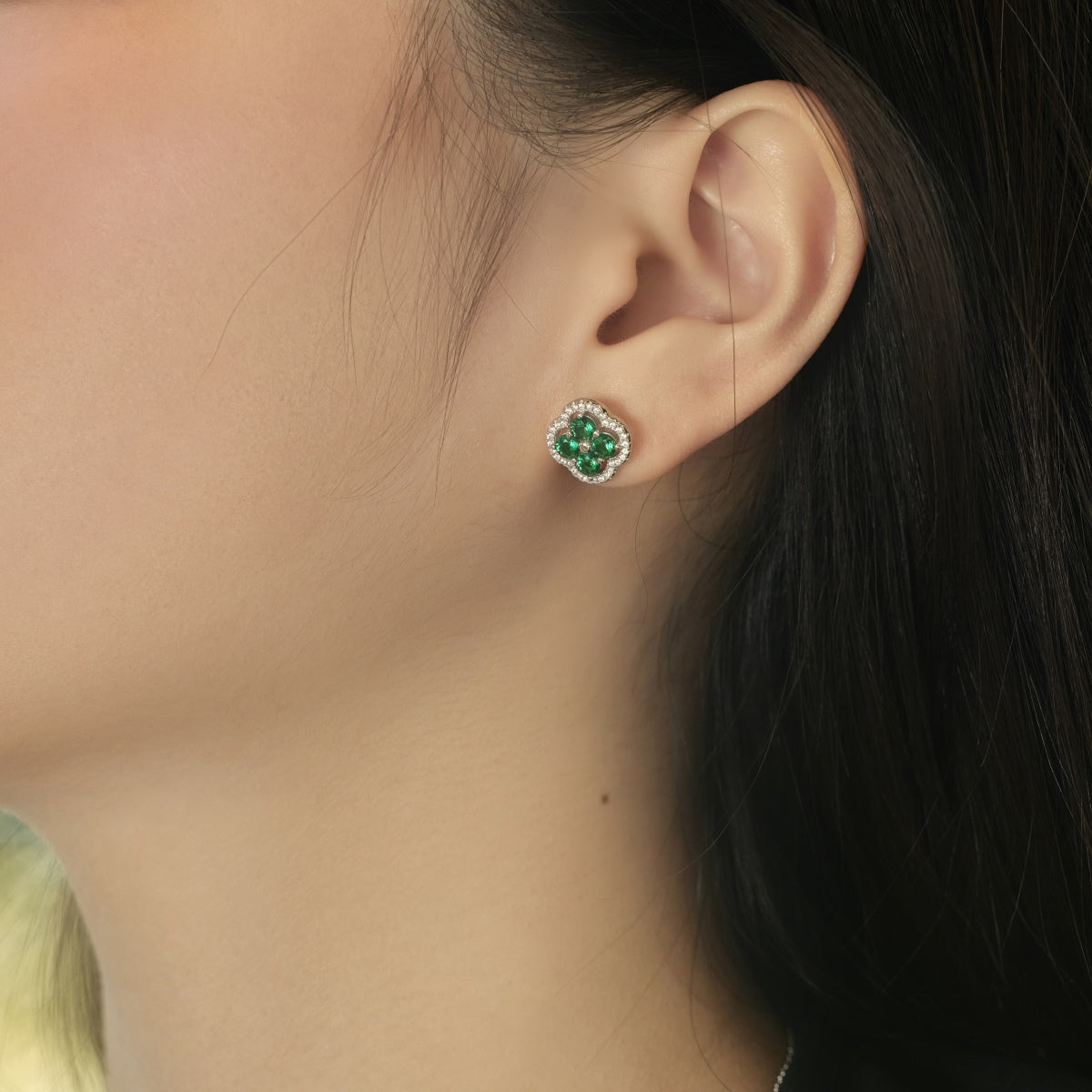 [baslovejewels]Four-Leaf Clover Exquisite Earrings