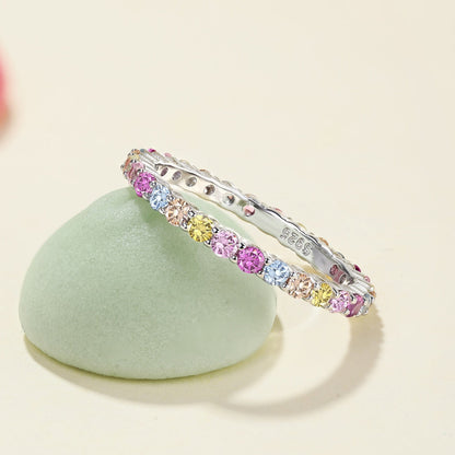 [baslovejewels]Elegant Vivid Round Cut Daily Ring