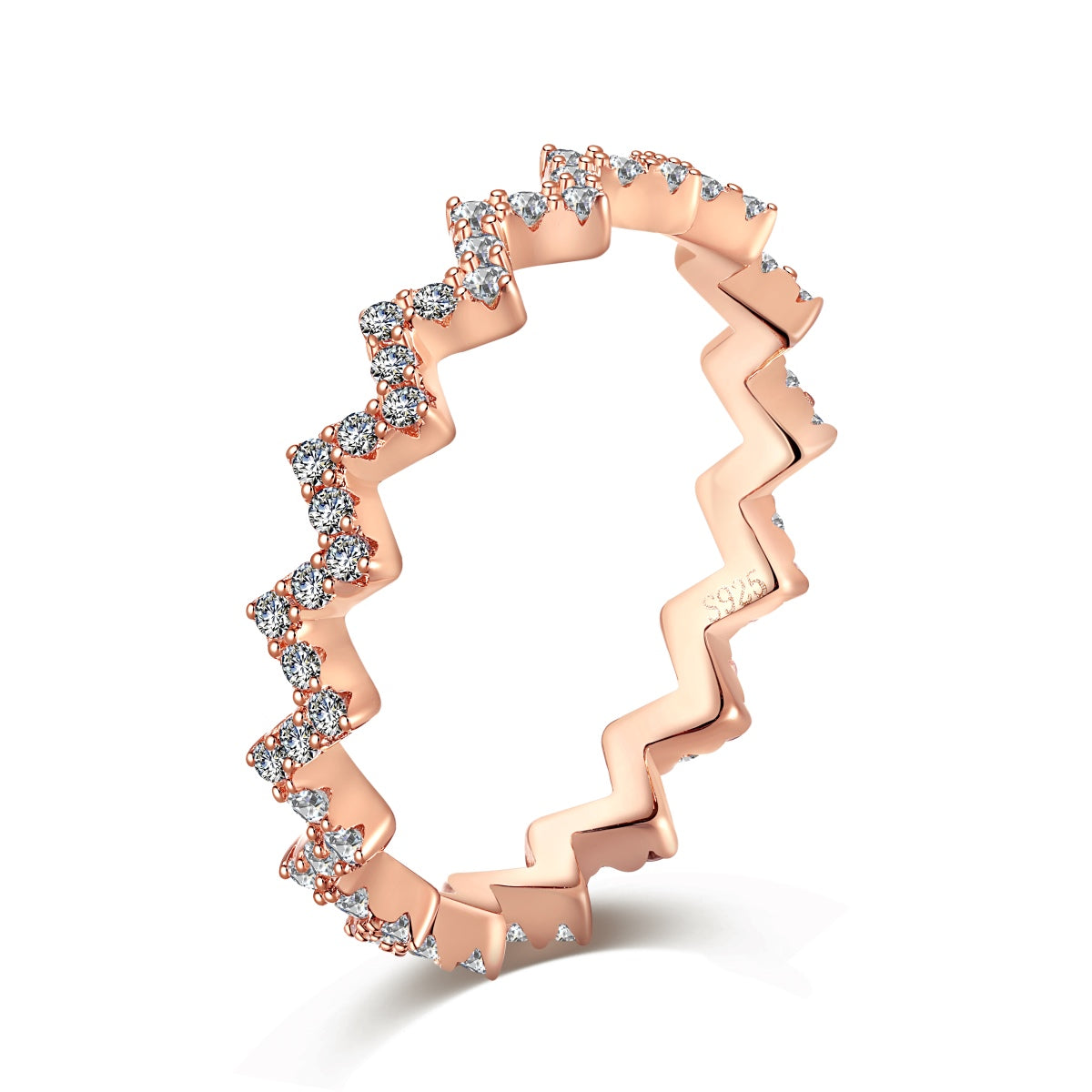 [baslovejewels]Delicate Enchanting Wave Shape Daily Ring