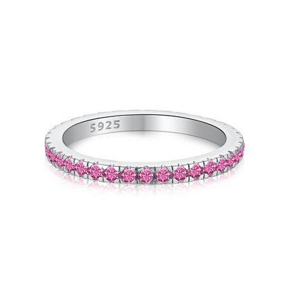 [baslovejewels]Delicate Sparkling Round Cut Daily Ring
