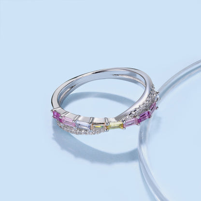 [baslovejewels]Energetic Elegant Radiant Cut Party Ring