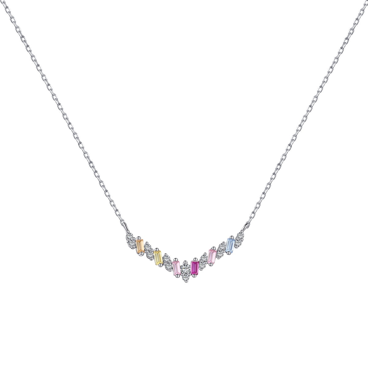 [baslovejewels]Dazzling Rainbow Necklace