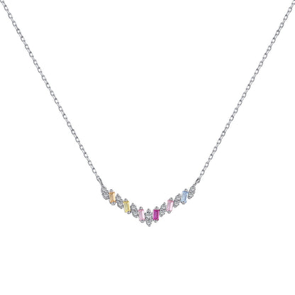 [baslovejewels]Dazzling Rainbow Necklace