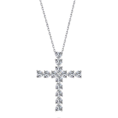 [baslovejewels]Radiant Cross Shape Necklace