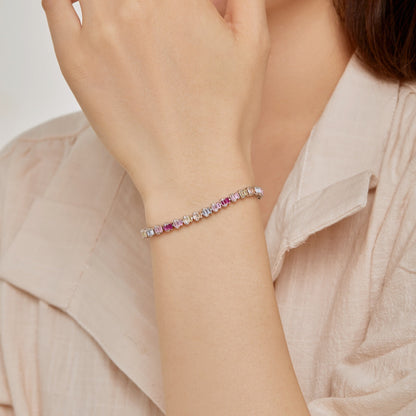 [baslovejewels]Delicate Colorful Emerald Cut Party Bracelet