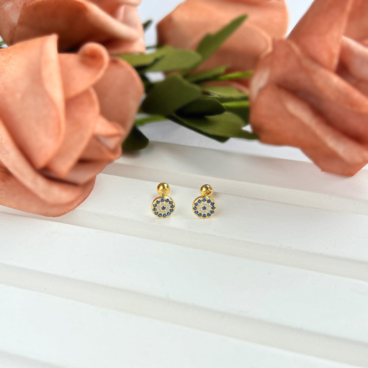 [baslovejewels]Devil's Eye Ear Bone Nail Earrings