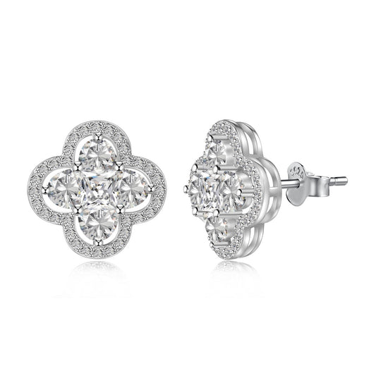[baslovejewels]Lucky Four-Leaf Clover Exquisite Earrings