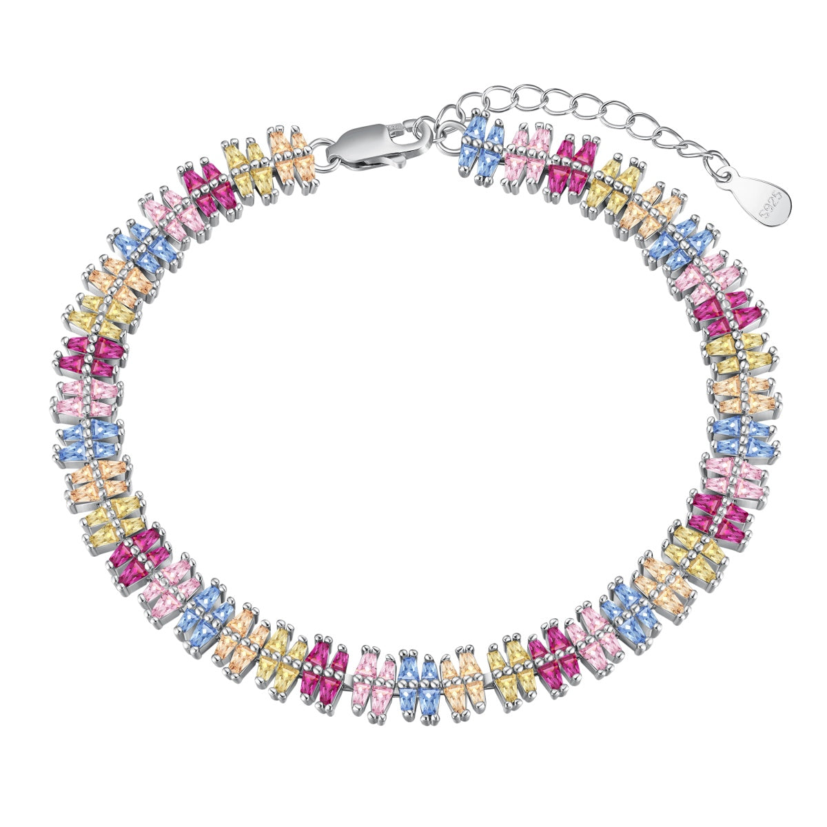 [baslovejewels]Sparkling Exquisite Multi Cut Party Bracelet