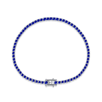 [baslovejewels]Dazzling Colorful Round Cut Daily Bracelet