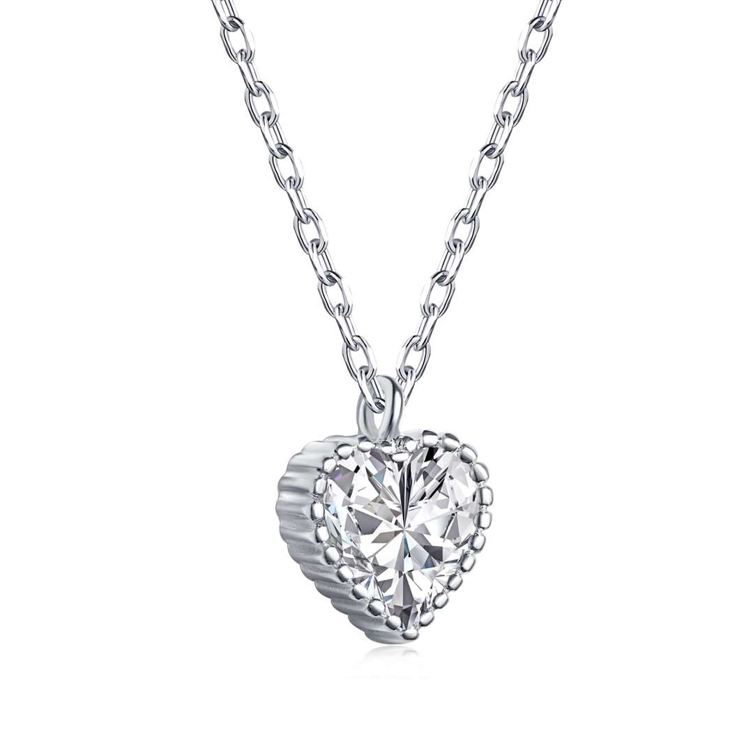 [baslovejewels]Ornate Heart Shape Necklace