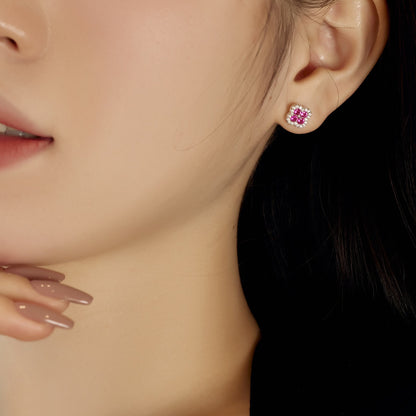 [baslovejewels]Four-Leaf Clover Flower Shaped Earrings