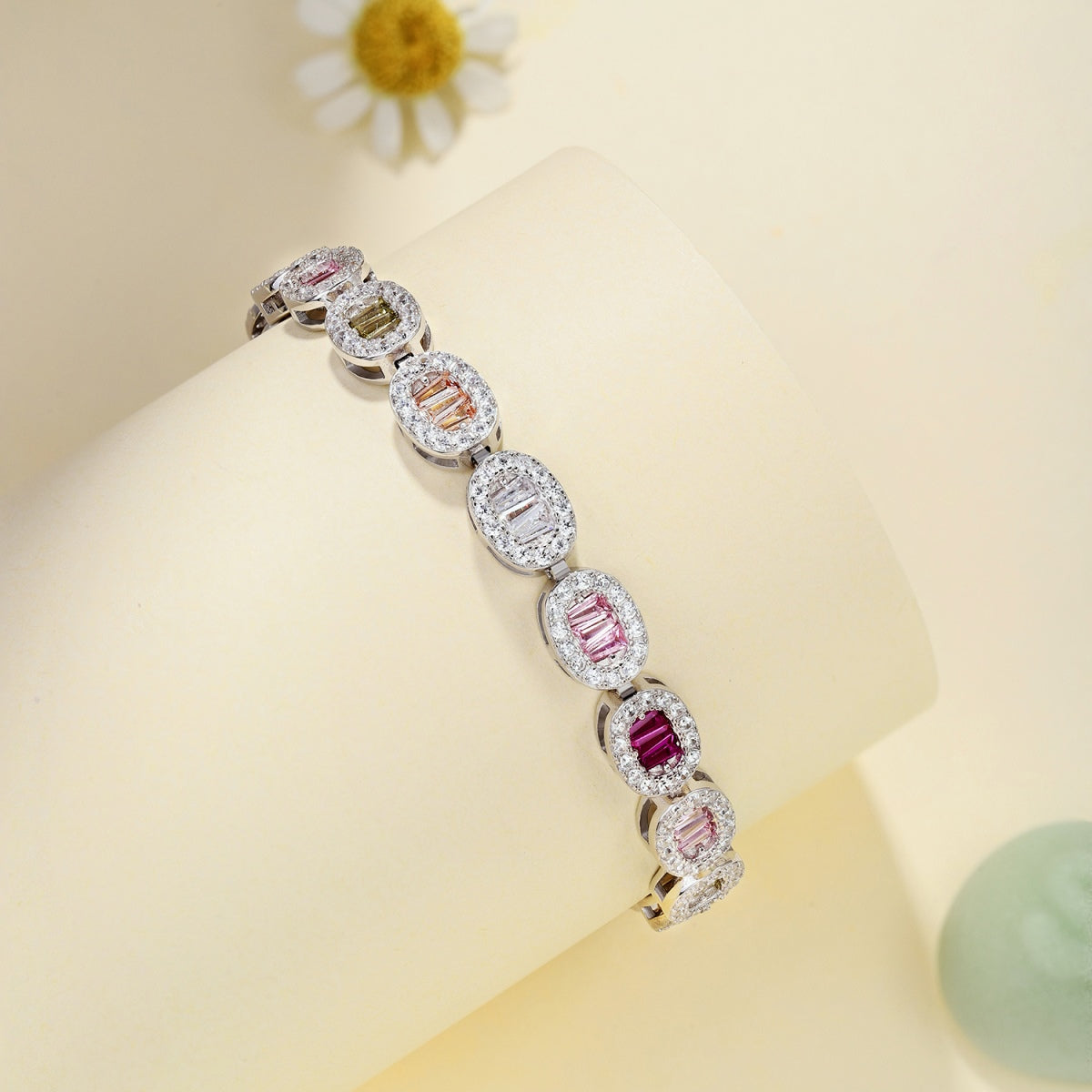 [baslovejewels]Exquisite Ornate Emerald Cut Daily Bracelet