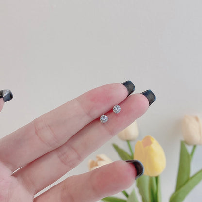 [baslovejewels]Sparkling Colorful Round Shape Earrings