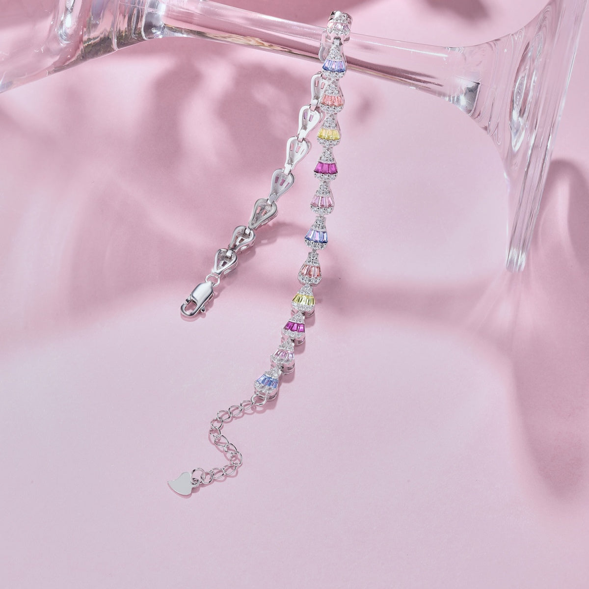[baslovejewels]Radiant Water Drop Shape Daily Bracelet