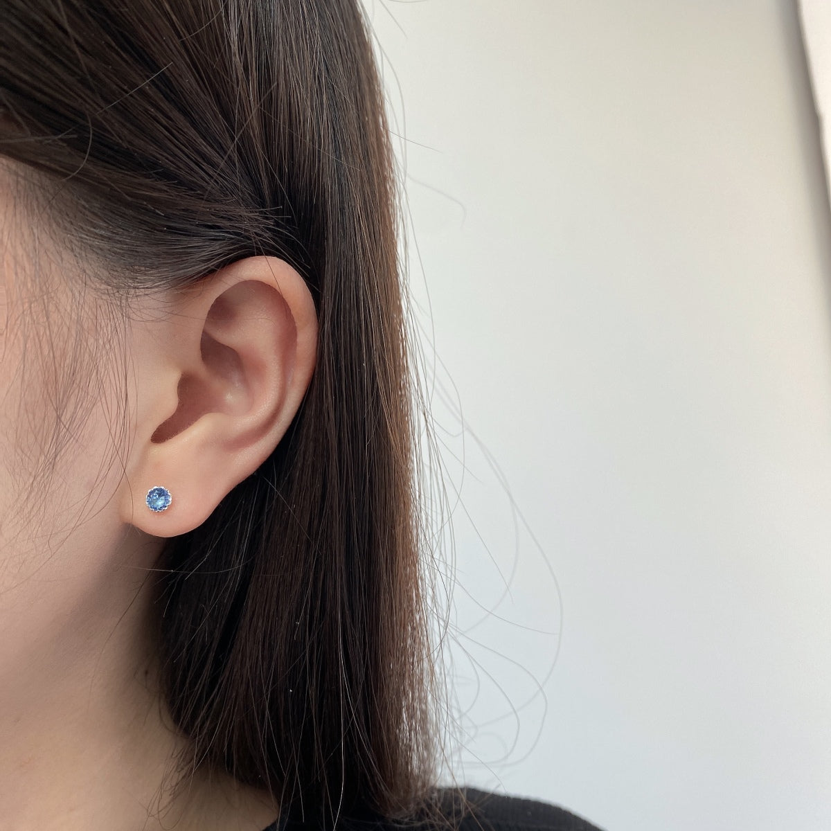 [baslovejewels]Sparkling Colorful Round Shape Earrings