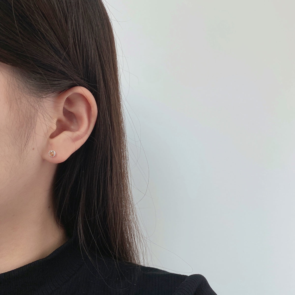 [baslovejewels]Sparkling Colorful Round Shape Earrings