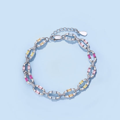 [baslovejewels]Dazzling Colorful Daily Bracelet