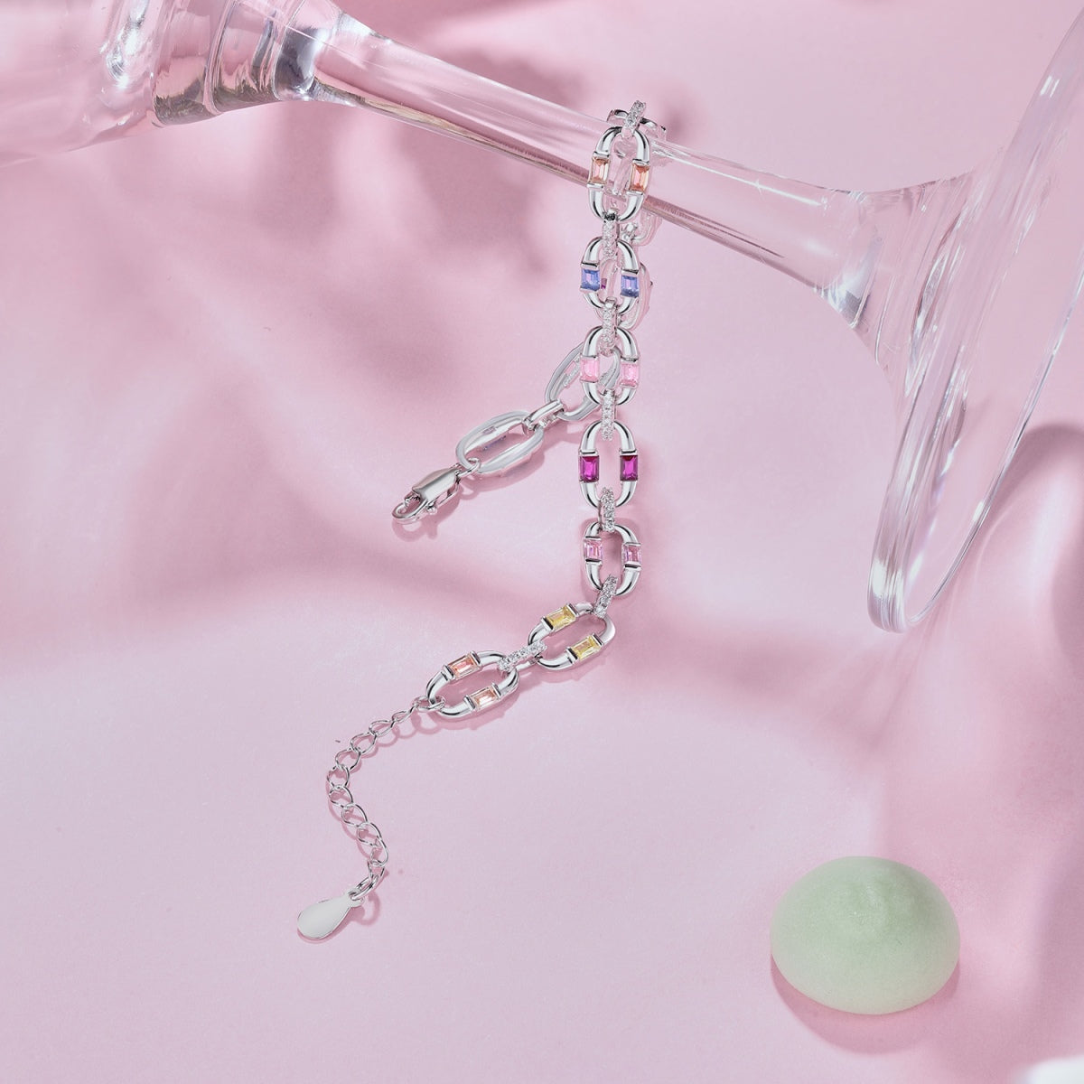 [baslovejewels]Dazzling Colorful Daily Bracelet