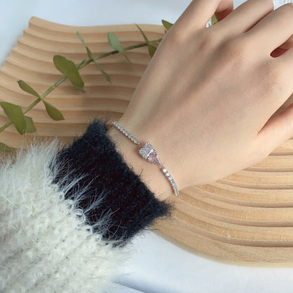 [baslovejewels]Dazzling Unique Multi Shape Lover Bracelet