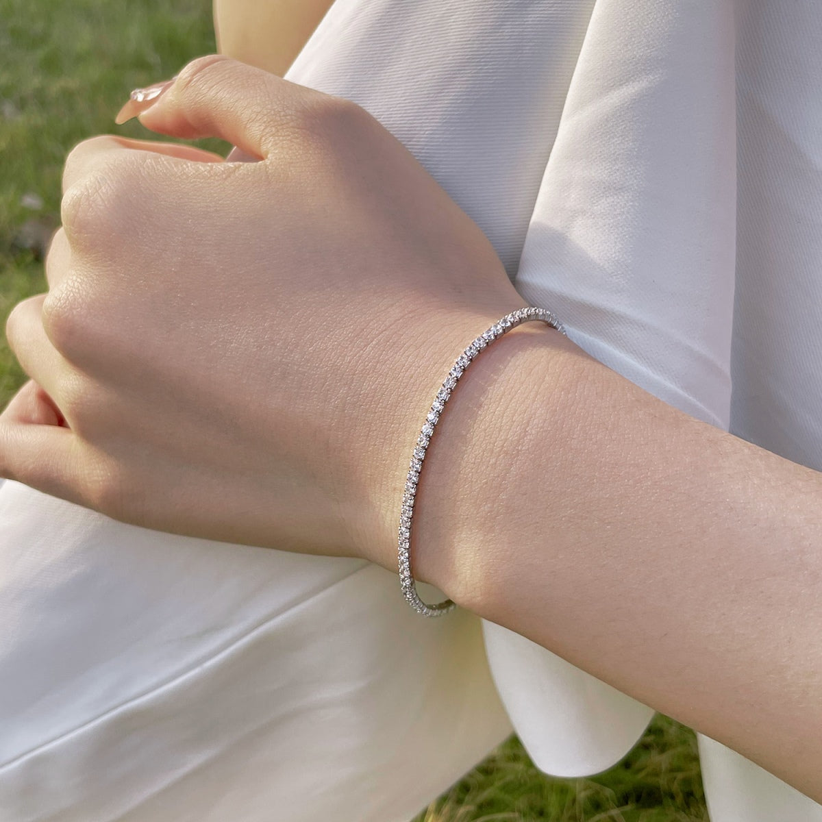 [baslovejewels]Radiant Colorful Round Cut Party Bracelet