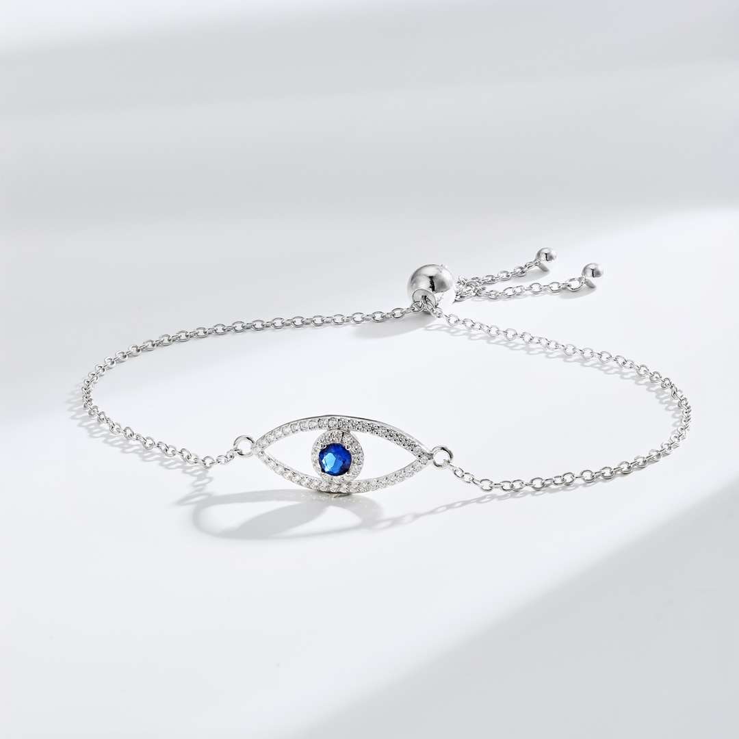 [baslovejewels]Devil's Eye Hollow Design Bracelet