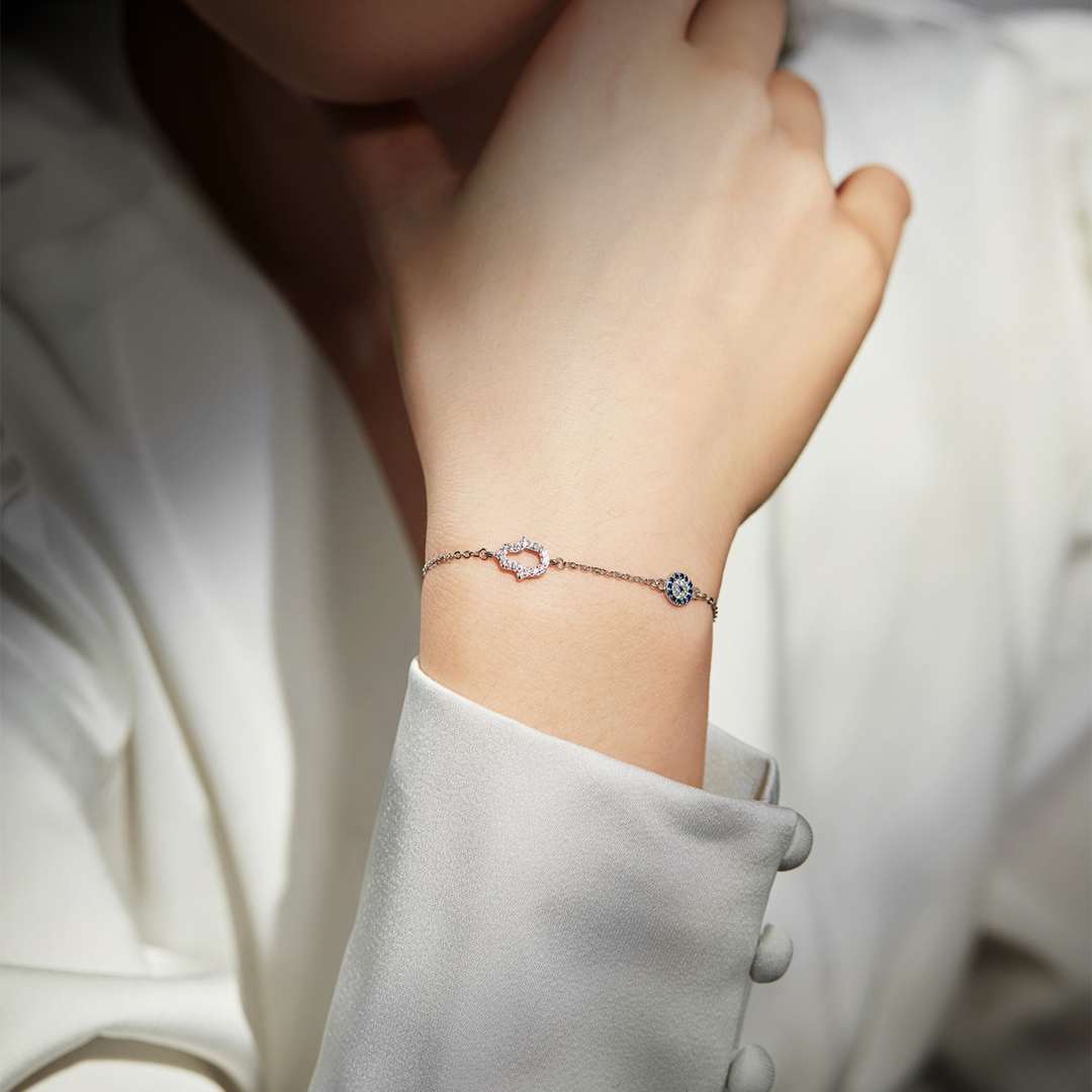 [baslovejewels]Gost Shape & Round Shape Necklace