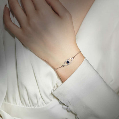 [baslovejewels]Devil's Eye Hollow Design Bracelet