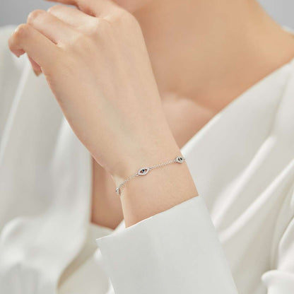 [baslovejewels]Evil Eye Shape Pendent Necklace