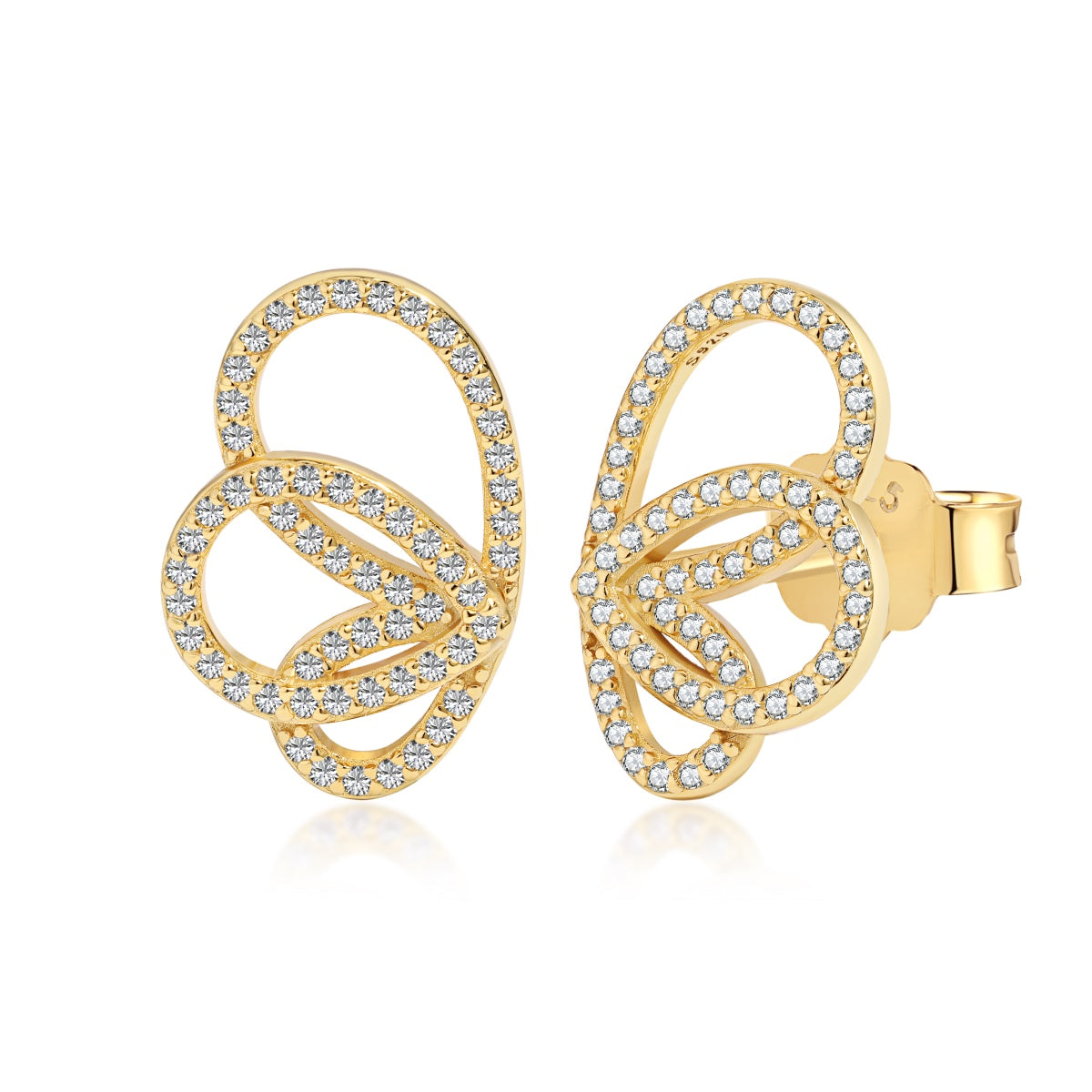 [baslovejewels]Exquisite Butterfly Shape Earrings