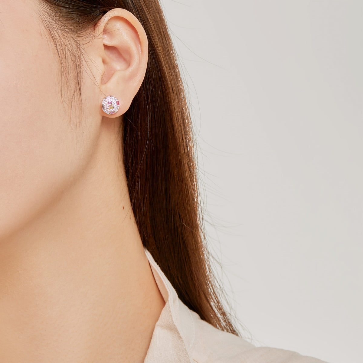 [baslovejewels]Ornate Colorful Octagon Shape Daily Earrings