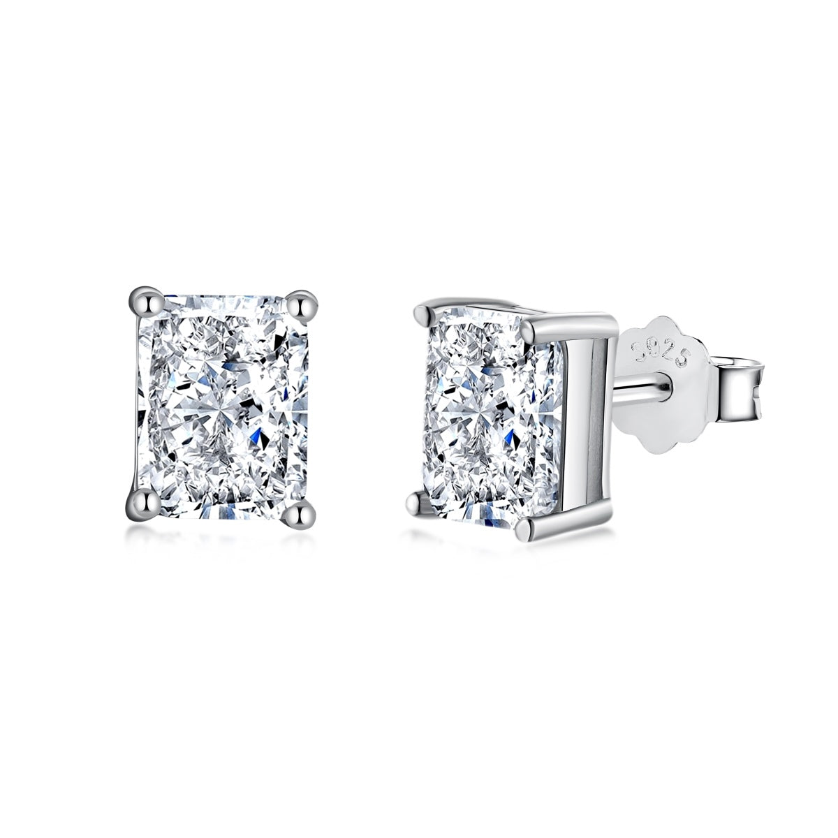 [baslovejewels]Radiant Luxurious Princess Cut Daily Earrings