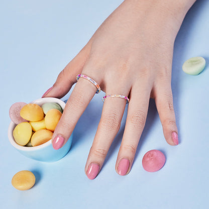 [baslovejewels]Lively In Shades Elegant Radiant Cut Daily Ring