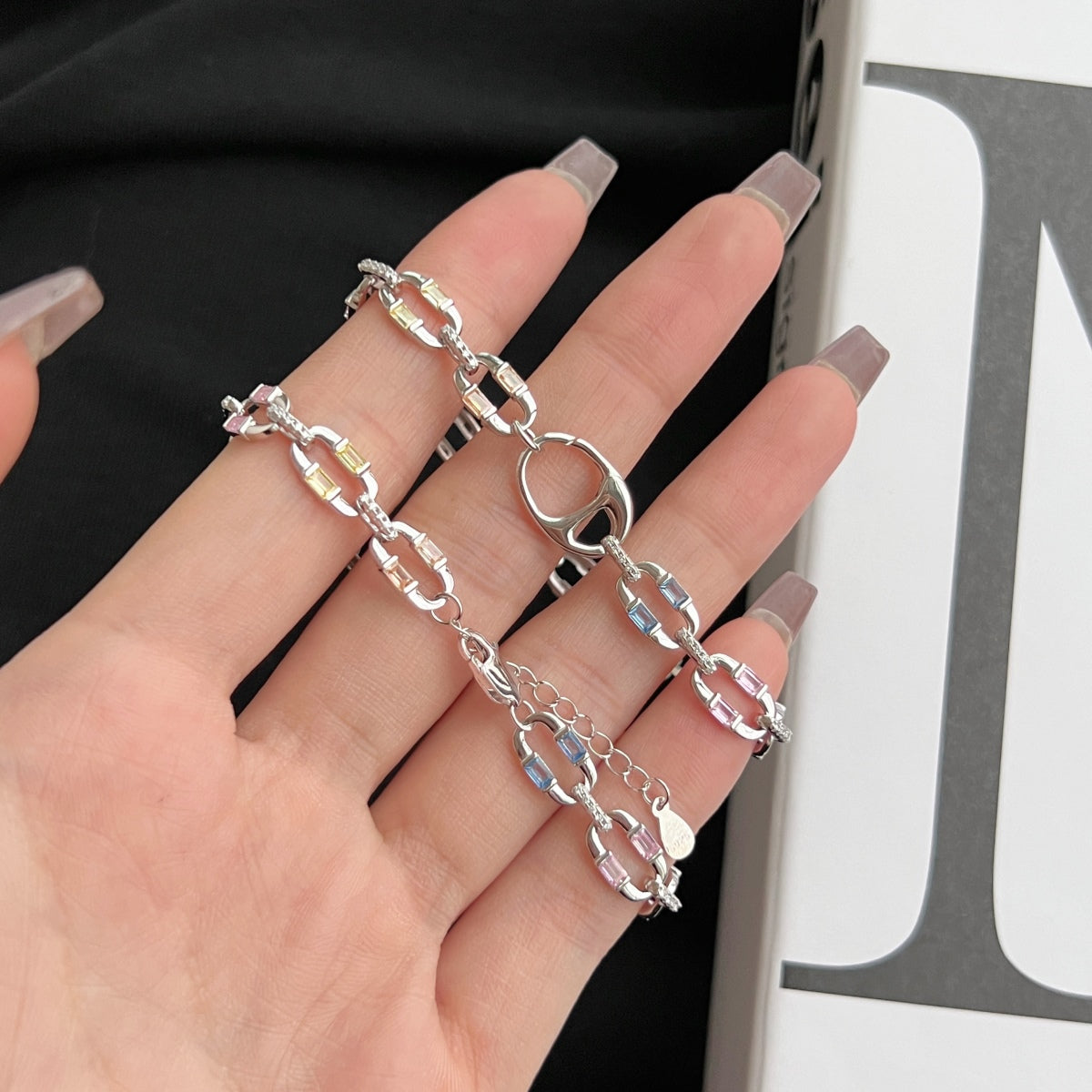 [baslovejewels]Dazzling Colorful Daily Bracelet