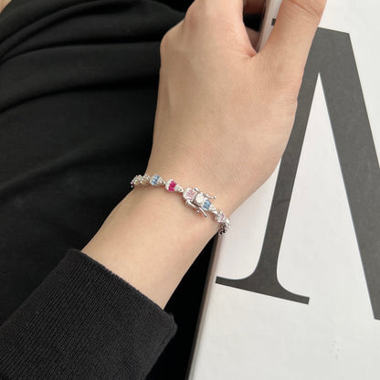 [baslovejewels]Radiant Water Drop Shape Daily Bracelet