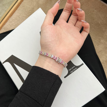 [baslovejewels]Ornate Sparkling Round Cut Party Bracelet