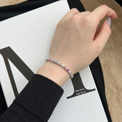 [baslovejewels]Radiant Colorful Emerald Cut Party Bracelet