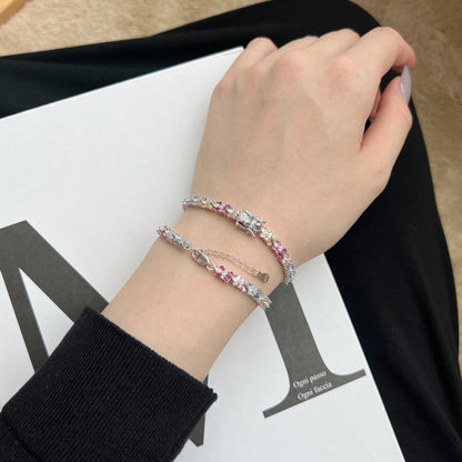 [baslovejewels]Radiant Colorful Emerald Cut Party Bracelet