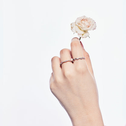 [baslovejewels]Dainty Colorful Round Cut Party Ring