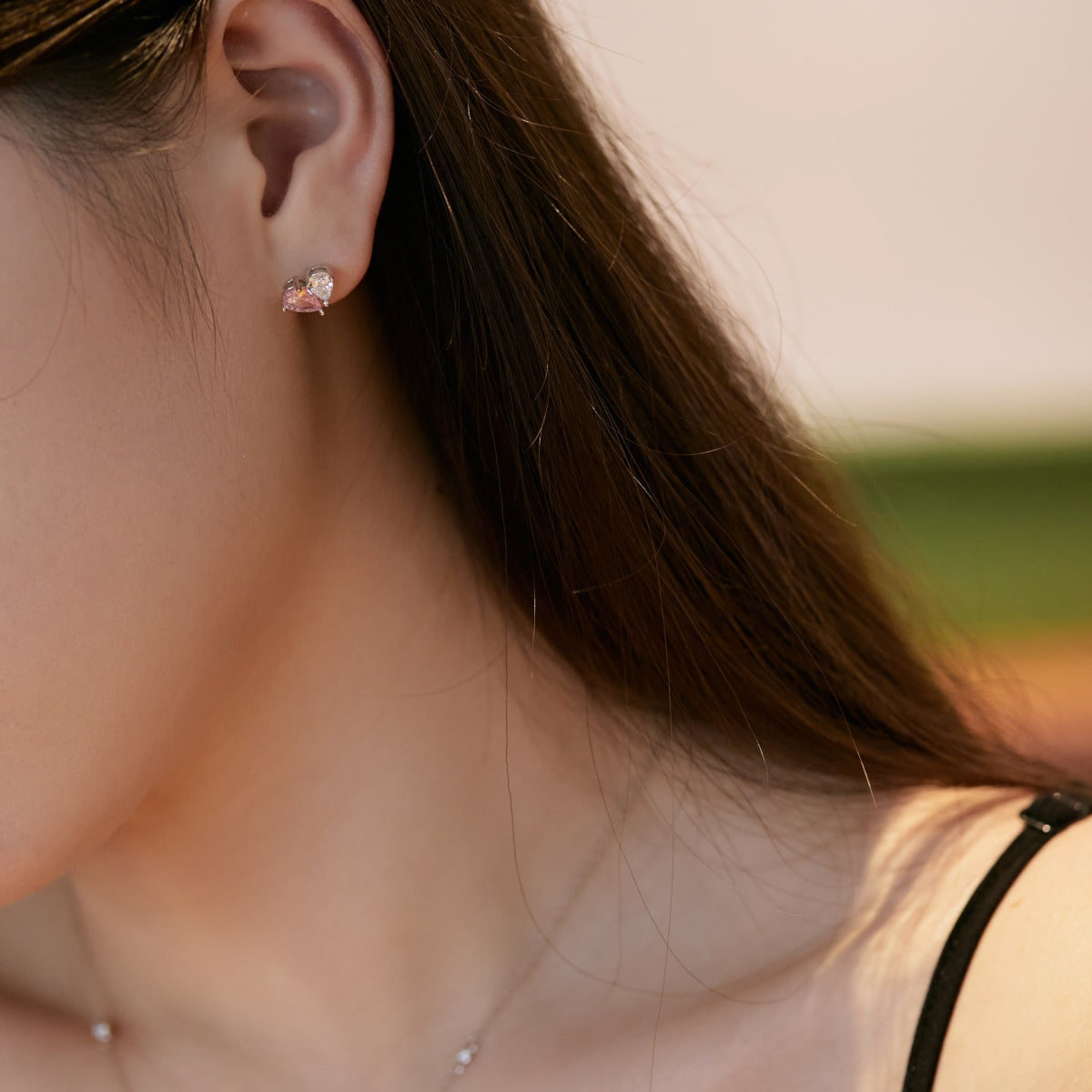 [baslovejewels]Dazzling Elegant Heart Cut Lover Earrings